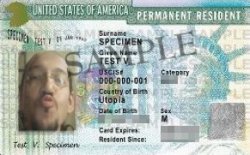 Sample Green Card