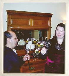 First Toast with Hello Kitty Champagne